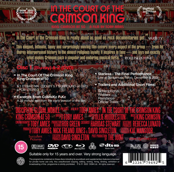 KING CRIMSON - In The Court Of Crimson King (King Crimson At 50 A Film By Toby Amies)